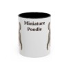 11oz Miniature Poodle Mug, Black, front view