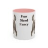 11oz Funny Miniature Poodle Mug, Pink, front view