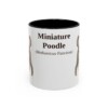 11oz miniature poodle mug, Black