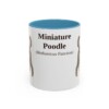 11oz miniature poodle mug, Light Blue