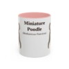 11oz miniature poodle mug, Pink