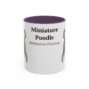 11oz miniature poodle mug, Purple