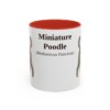 11oz miniature poodle mug, Red