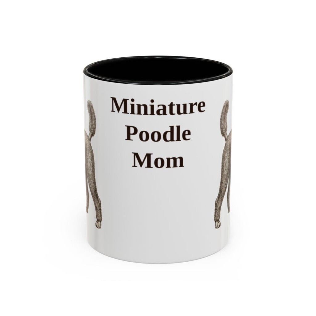 11oz miniature poodle mug, Black