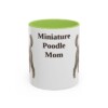 11oz miniature poodle mug, Light Green