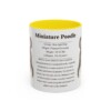 11oz Miniature Poodle Mug, Yellow, front view
