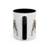 11oz Funny Miniature Schnauzer Mug, Black, back view