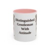 11oz Funny Miniature Schnauzer Mug, Pink, front view