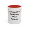 11oz Funny Miniature Schnauzer Mug, Red, front view
