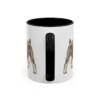 11oz Miniature Schnauzer Latin Mug, Black, back view
