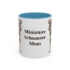 11oz-miniature-schnauzer-mug-mom-light-blue 11oz Miniature Schnauzer Dog Mom Mug, Light Blue, front view