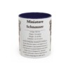 11oz-miniature-schnauzer-mug-writeup-navy 11oz Miniature Schnauzer Mug, Navy, front view