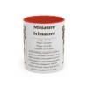 11oz-miniature-schnauzer-mug-writeup-red 11oz Miniature Schnauzer Mug, Red, front view