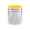 11oz-miniature-schnauzer-mug-writeup-yellow 11oz Miniature Schnauzer Mug, Yellow, front view