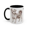 11oz Morkie Mug, Black, left side view