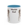 11oz-morkie-mug-dad-light-blue 11oz Morkie Dog Dad Mug, Light Blue, front view