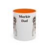 11oz-morkie-mug-dad-orange 11oz Morkie Dog Dad Mug, Orange, front view