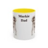 11oz-morkie-mug-dad-yellow 11oz Morkie Dog Dad Mug, Yellow, front view