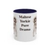 11oz-morkie-mug-humor-navy 11oz Funny Morkie Mug, Navy, front view