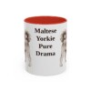 11oz-morkie-mug-humor-red 11oz Funny Morkie Mug, Red, front view