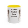 11oz-morkie-mug-humor-yellow 11oz Funny Morkie Mug, Yellow, front view