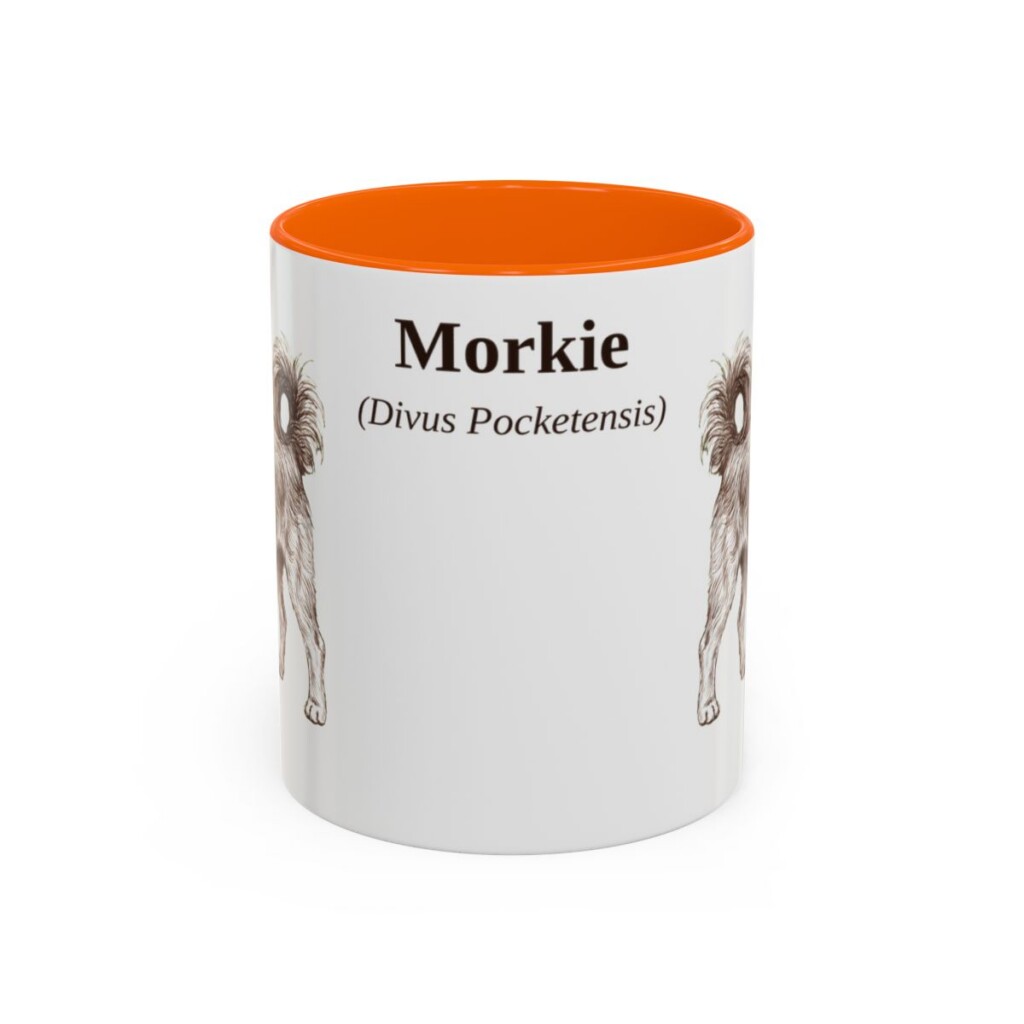 11oz-morkie-mug-latin-orange 11oz Morkie Latin Mug, Orange, front view