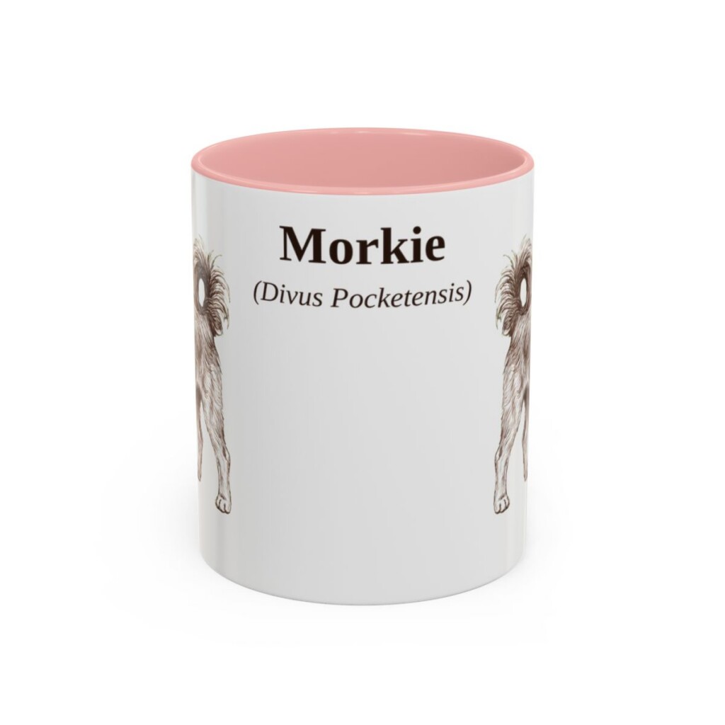 11oz-morkie-mug-latin-pink 11oz Morkie Latin Mug, Pink, front view