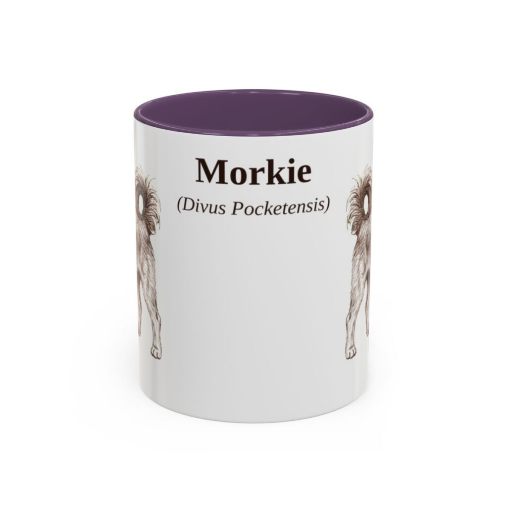 11oz-morkie-mug-latin-purple 11oz Morkie Latin Mug, Purple, front view