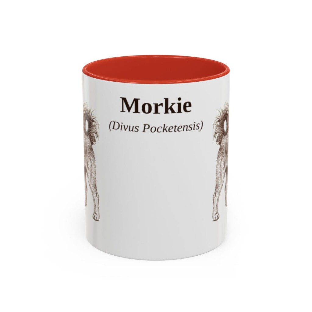 11oz-morkie-mug-latin-red 11oz Morkie Latin Mug, Red, front view