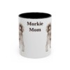 11oz Morkie Dog Mom Mug, Black, front view