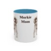 11oz Morkie Dog Mom Mug, Light Blue, front view