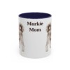 11oz Morkie Dog Mom Mug, Navy, front view