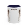 11oz Morkie Mug, Navy, front view