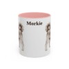 11oz Morkie Mug, Pink, front view