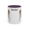 11oz Morkie Mug, Purple, front view