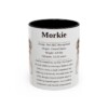11oz Morkie Mug, Black, front view