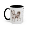 11oz Morkie Mug, Black, left side view