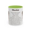 11oz Morkie Mug, Light Green, front view