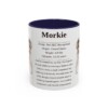 11oz Morkie Mug, Navy, front view