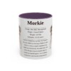 11oz Morkie Mug, Purple, front view