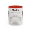 11oz Morkie Mug, Red, front view