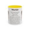 11oz Morkie Mug, Yellow, front view