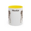 11oz Morkie Mug, Yellow, front view