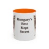11oz Funny Mudi Mug, Orange, front view
