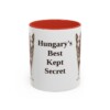 11oz Funny Mudi Mug, Red, front view