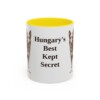 11oz Funny Mudi Mug, Yellow, front view