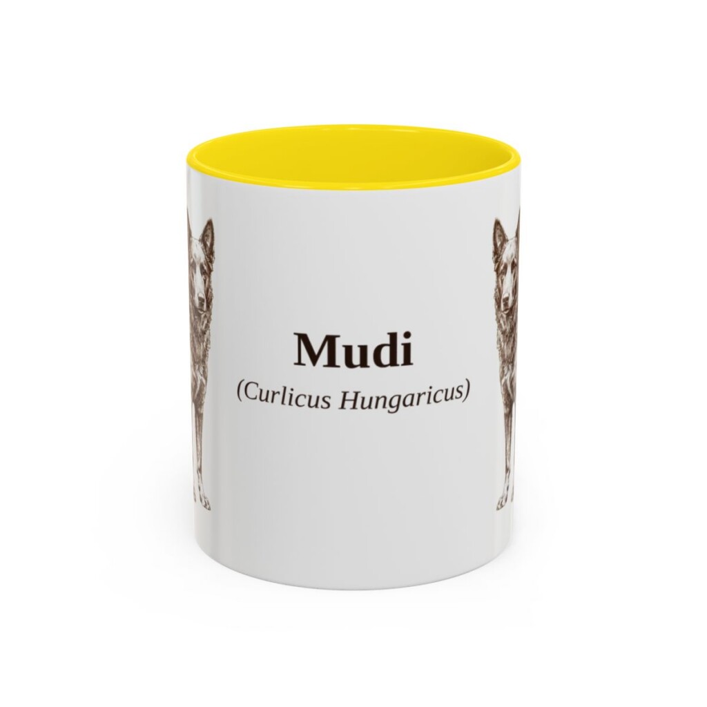 11oz-mudi-mug-latin-yellow 11oz Mudi Latin Mug, Yellow, front view