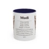 11oz Mudi Mug, Navy, front view