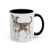 11oz Mutt Mug, Black, right side view