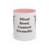 11oz Funny Mutt Mug, Pink, front view